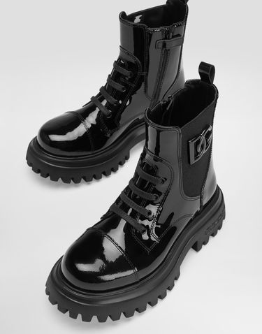 Doplnky Dolce & Gabbana Dolce & Gabbana Patent Leather Ankle Boots With Elastic Čierna | D11360A9A8180999, 3