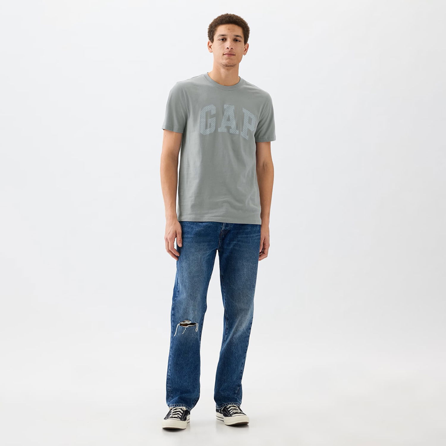 Tričko GAP Graphic Logo Tee Storm Cloud Šedá | 866680-03, 0