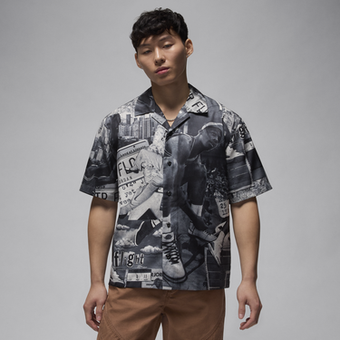 Košeľa Jordan Essentials Printed Camp Top Čierna | FV7311-133, 4