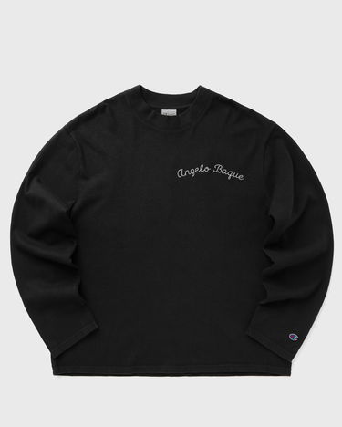 Tričko Champion Angelo Baque Mock Turtle Neck Long Sleeve Tee Čierna | GP204411-XAQDG, 0