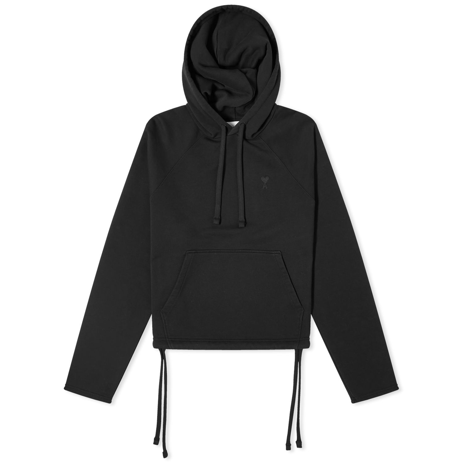 Mikina AMI Paris Tonal ADC Cropped Hoodie Čierna | USW226-730-001, 0