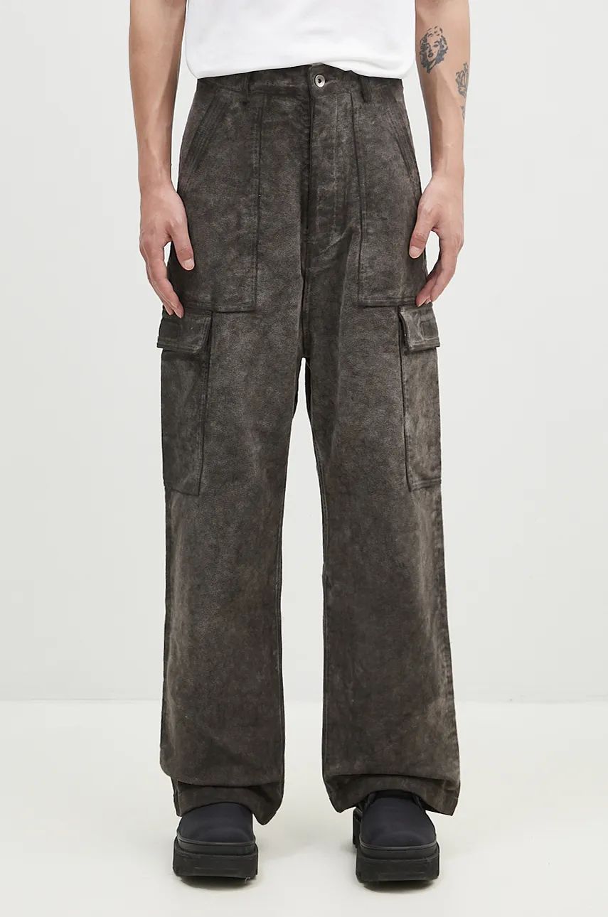 Cargo nohavice Rick Owens Cargo Trousers Šedá | DU02D2354.MO, 0