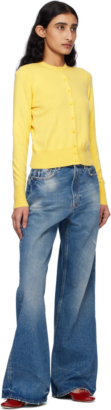 Sveter GUIZIO Guizio Emelie Cropped Cardigan Žltá | S25106S047, 3