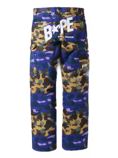 Tepláky BAPE Heron Preston x Mix 1st Camo Duck Painter Pants Fialová | 1I23-152-905