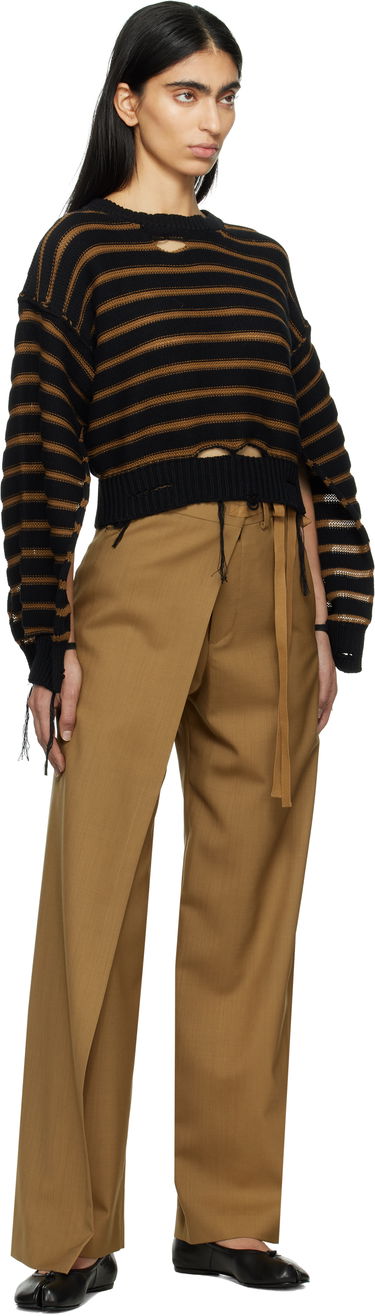 Sveter Maison Margiela MM6 Maison Margiela Striped Distressed Crewneck Sweater Rôznofarebný | S52HL0042 M13080, 3
