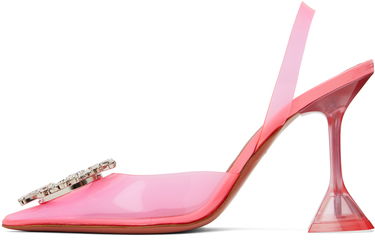 Šperky Amina Muaddi Amina Muaddi Begum Slingback Crystal Heels Ružová | BEGUM GLASS CL PVC, 2