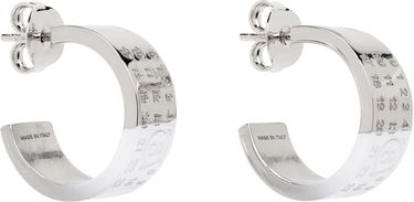 Náušnice Maison Margiela MM6 Maison Margiela Minimal Logo 8 Hoop Earrings Metalická | SM7VG0056 P8339, 1