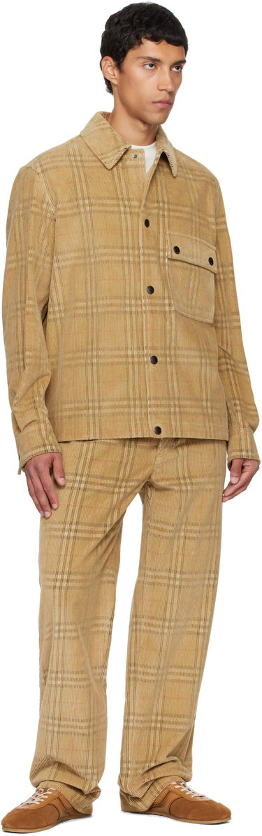 Košeľa Burberry Burberry Check Corduroy Overshirt Béžová | 8113164, 3