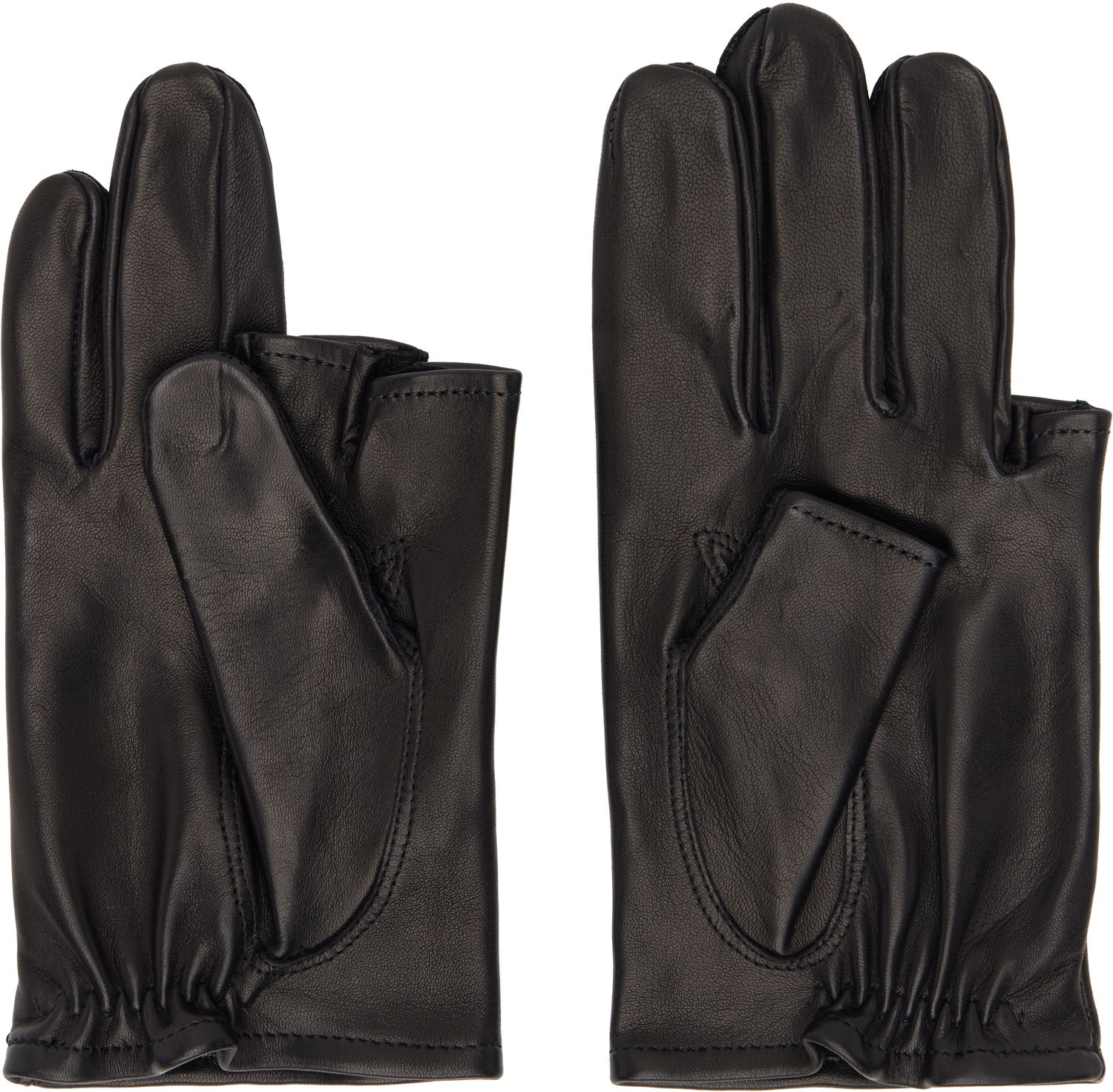 Rukavice OUR LEGACY Our Legacy Hang Loose Leather Gloves Čierna | A2258HBL, 1