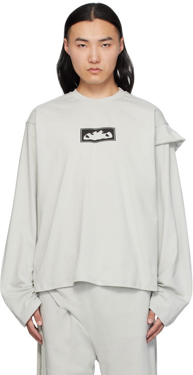 Tričko Ottolinger Ottolinger Logo Longsleeve T-Shirt Šedá | 115-102815-01, 0