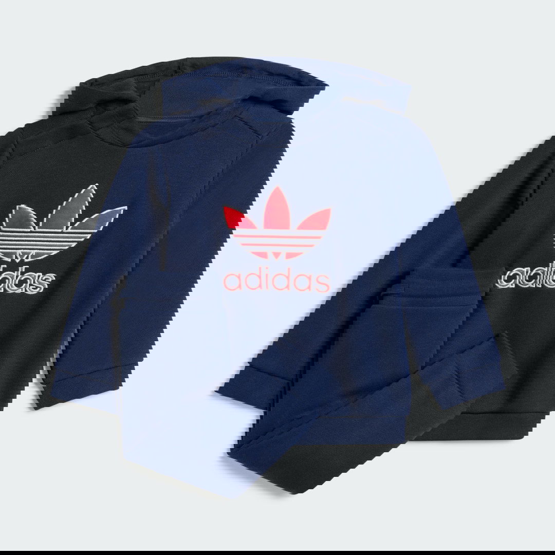 Súprava adidas Performance Big Logo Hoodie Set Modrá | JC6592, 0