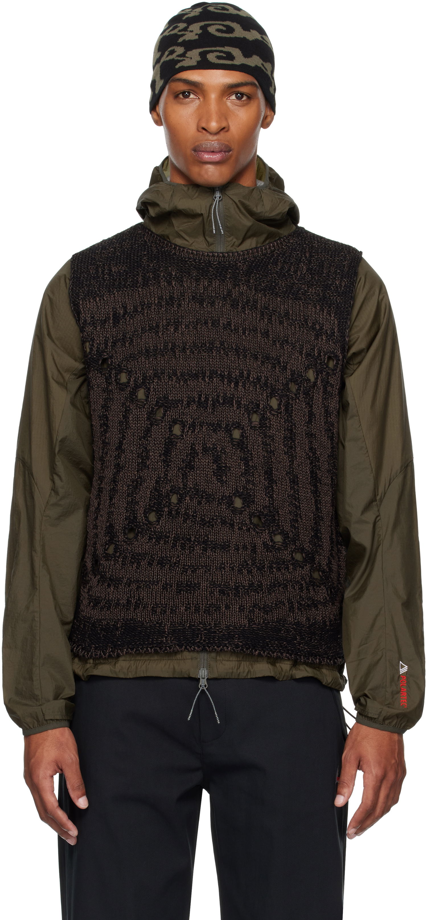 Vesta ROA ROA Vortex Crewneck Vest Zelené | RBMW0374YA41, 0