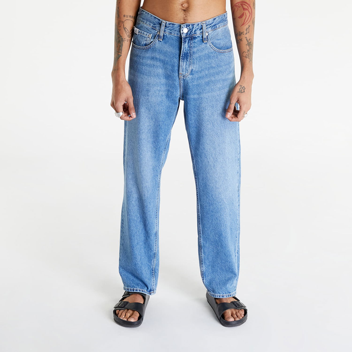 Džínsy CALVIN KLEIN 90S Straight Pants Denim Modrá | J30J323069 1A4, 0