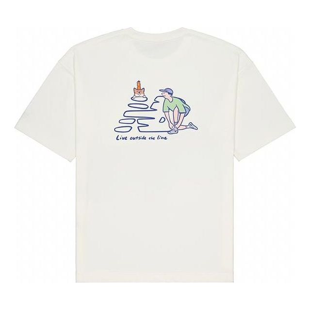 Tričko New Balance Illustration Graphic T-Shirt Biela | NEE26041-IV, 0