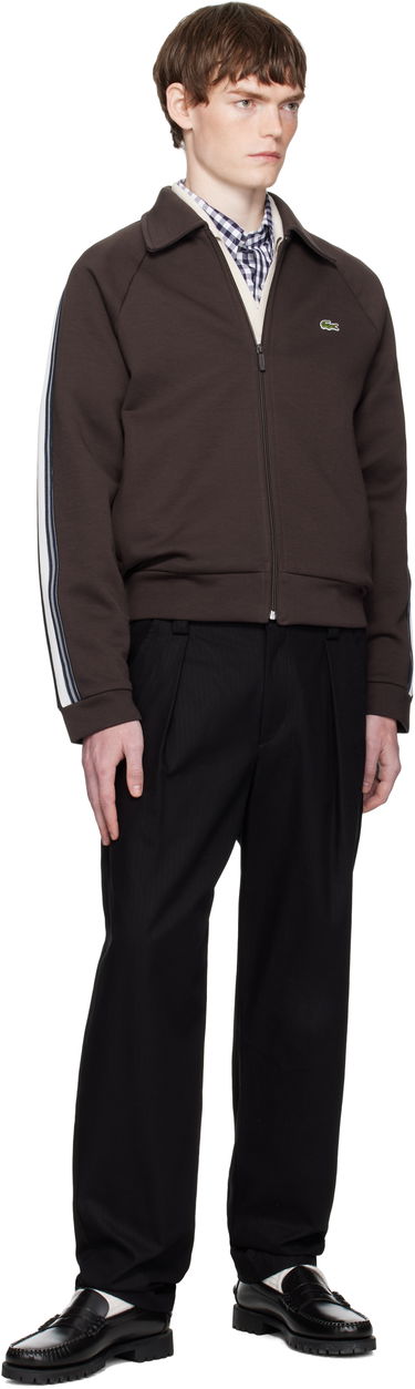 Mikina Lacoste Zip-Up Sweatshirt Hnedá | SH5927_SKB, 3