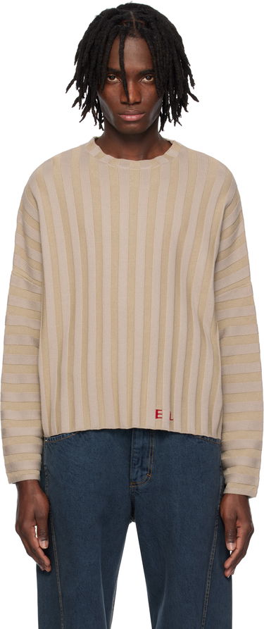Sveter Eckhaus Latta Eckhaus Latta Keyboard Knit Sweater Béžová | 8026-EL-PS25-DU - DUNE, 0