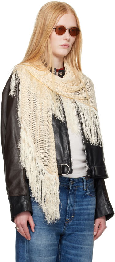 Šál OUR LEGACY OUR LEGACY WORK SHOP Fringed Knit Scarf Hnedá | WS2258TAF, 3