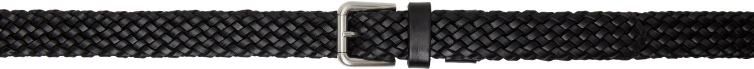 Opasok Dolce & Gabbana Dolce&Gabbana Calfskin Braided Belt Čierna | BC4924A9Q22, 0