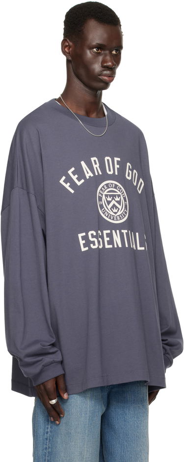 Mikina Fear of God Fear of God ESSENTIALS Jersey Long Sleeve T-Shirt Fialová | 125HO244204F, 1