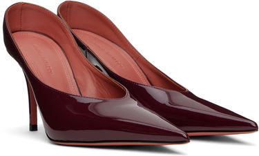 Tenisky a topánky Amina Muaddi Patent Leather Pumps Vínová | ANOK MULE PATENT, 3