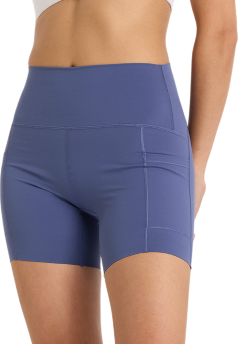 Šortky New Balance Sleek Pocket High Rise Short 6" Modrá | ws51271-dre, 0