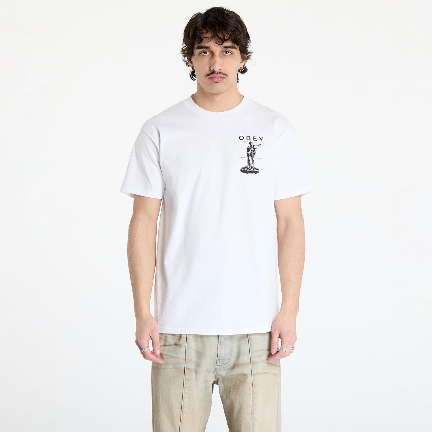 Tričko OBEY Obey Premium Sounds T-Shirt Biela | 165264094-WHT, 0
