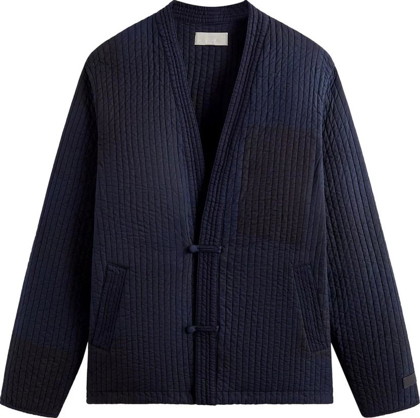 Bomber bunda KITH KITH Abbott Quilted Jacket Modrá | KHM010531-432