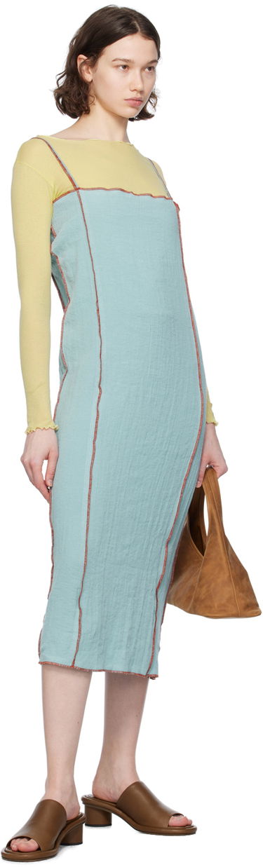 Šaty Baserange Midi Slip Dress Modrá | DRSKS-LC-SU24, 3