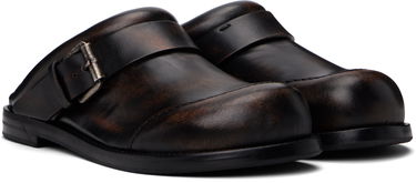 Kabáty Acne Studios Acne Studios Leather Buckle Mules Hnedá | AD0799-, 3