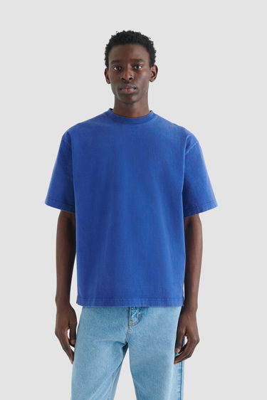 Tričko AXEL ARIGATO Typo Embroidered T-Shirt Modrá | A0787005, 7