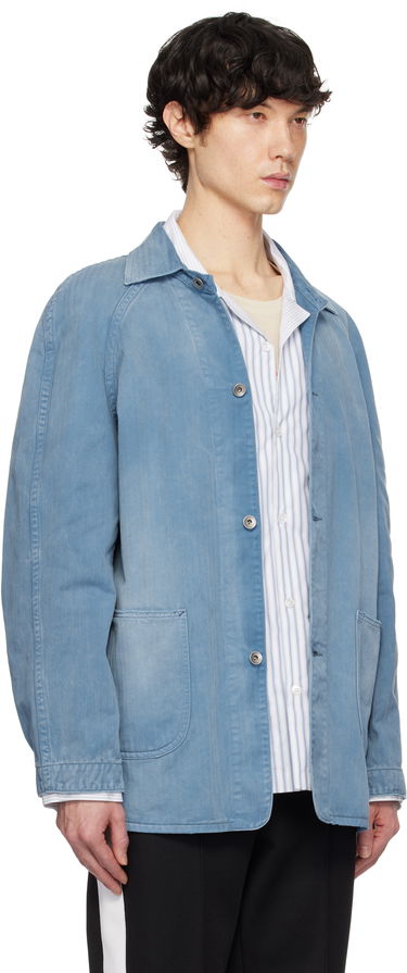 Bunda Maison Margiela Maison Margiela Distressed Caban Denim Jacket Modrá | S50AM0635 M30024, 1