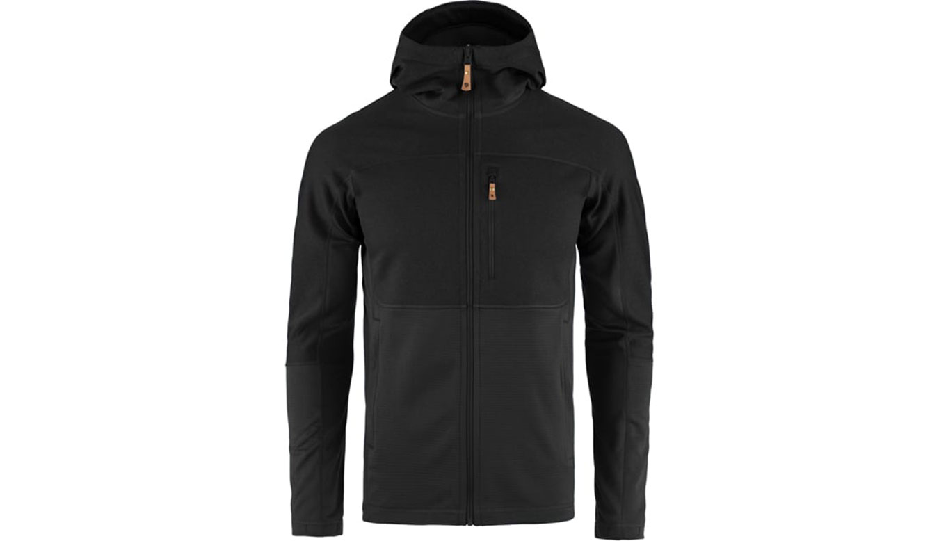 Mikina FJÄLLRÄVEN Abisko Trail Hooded Fleece Čierna | F82257-550, 0