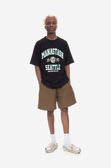 Tričko Manastash T-shirt With Print Čierna | 7923134050, 0