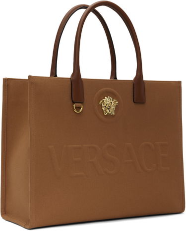 Tote bag Versace Versace 'La Medusa' Canvas Large Tote Hnedá | 1004741_1A03095_1NF0V, 1