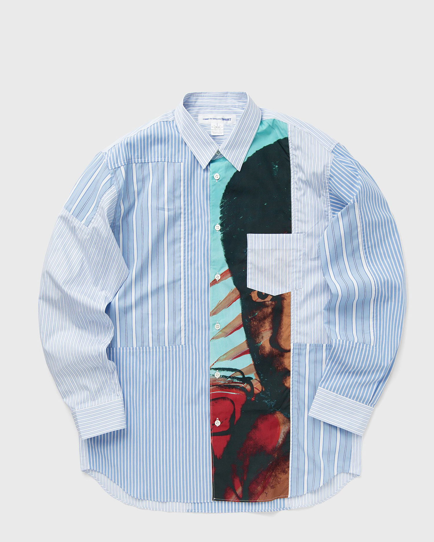 Košeľa Comme des Garçons SHIRT WOVEN Rôznofarebný | FM-B017-S24-STRIPE-PRINT, 0