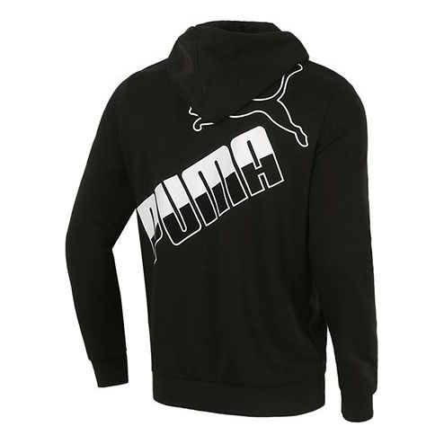 Mikina Puma Big Logo Full Zip Hoodie Čierna | 588657-01