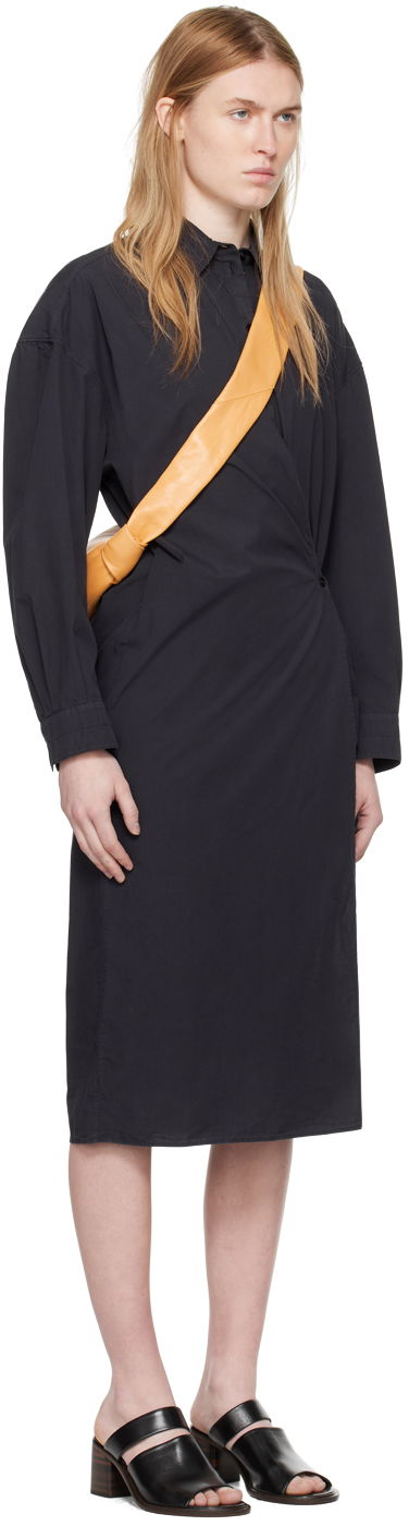 Šaty LEMAIRE Lemaire Wrap Midi Dress Čierna | DR1024 LF445, 1