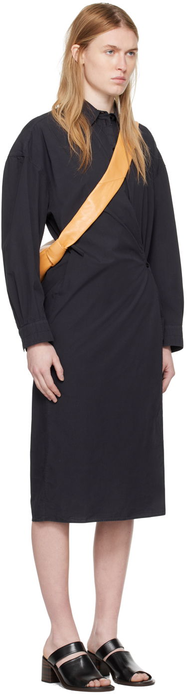 Šaty LEMAIRE Lemaire Wrap Midi Dress Čierna | DR1024 LF445, 1