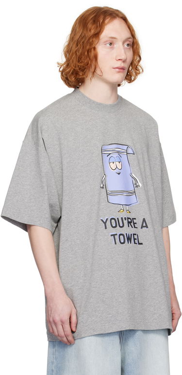 Tričko VETEMENTS Vetements 'You're a Towel' Oversized T-Shirt Šedá | UA66TR615G, 1