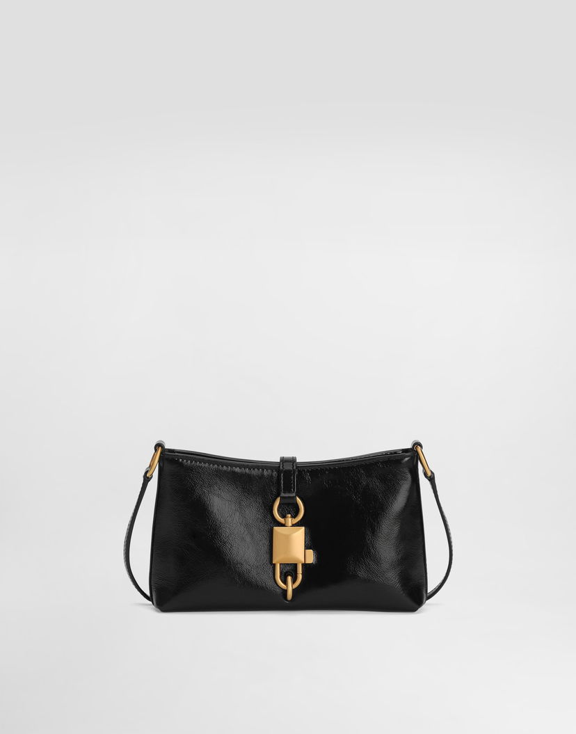 Taška cez rameno Dolce & Gabbana Lock Shoulder Bag In Calfskin Čierna | BB7891AZ00080999