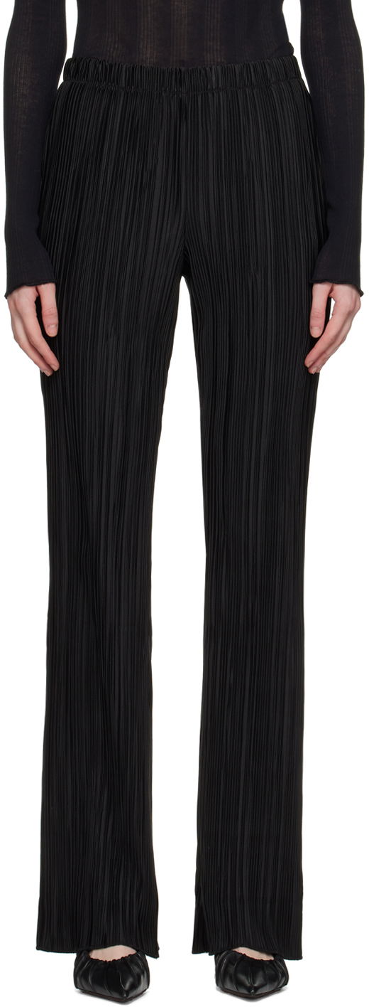 Nohavice Anine Bing Anine Bing Women's Billie Pleated Trousers Čierna | A-03-3148-000, 0