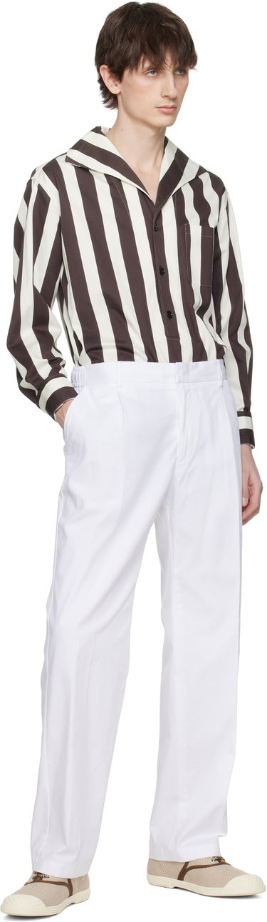 Košeľa Dolce & Gabbana Dolce&Gabbana Three-Button Long-Sleeved Shirt Hnedá | G5ND3TFSFOC, 3