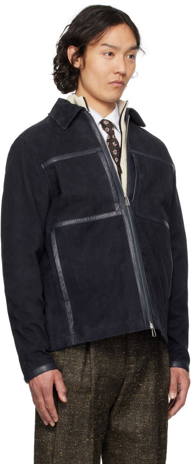 Bunda Paul Smith PS Paul Smith Zip Suede Jacket Navy | M2R-376ZL-P21985-49, 1