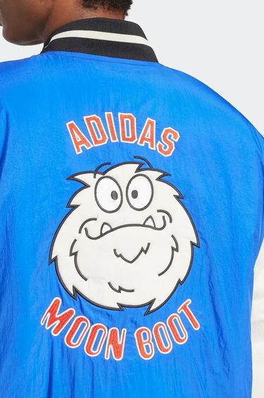 Bomber bunda adidas Originals adidas x Moon Boot Varsity Jacket Modrá | IY8048, 4