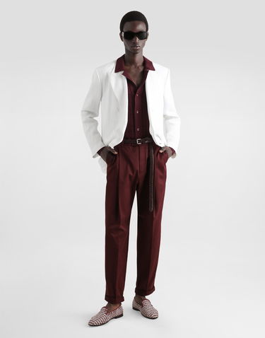 Bunda Dolce & Gabbana Dolce & Gabbana Double-breasted Linen Jacket Biela | G2QS7TFU4MCW0800, 1