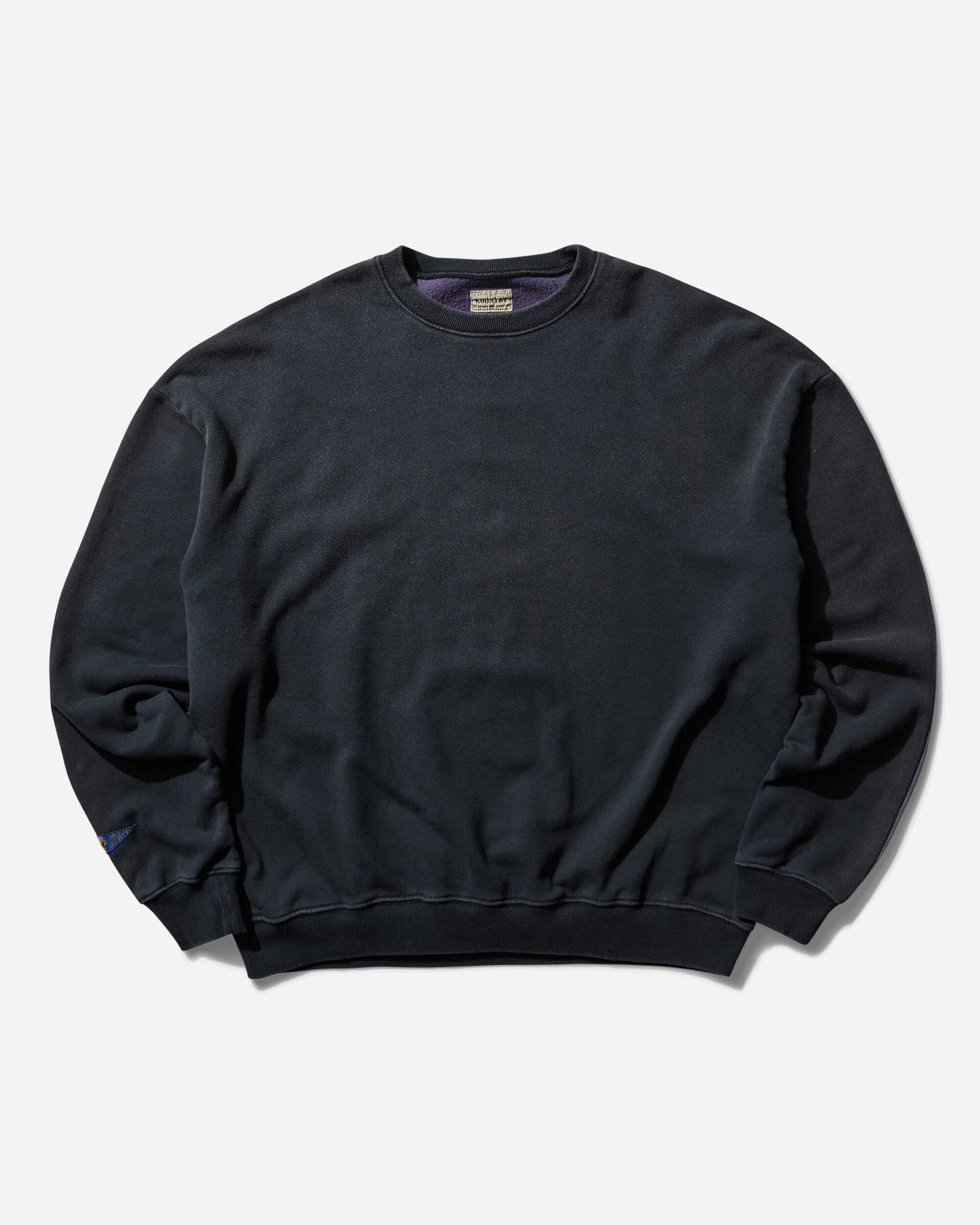 Mikina KAPITAL Fleece Knit 2Tones Remake Big Sweatshirt Čierna | EK-1139LCA 3, 1