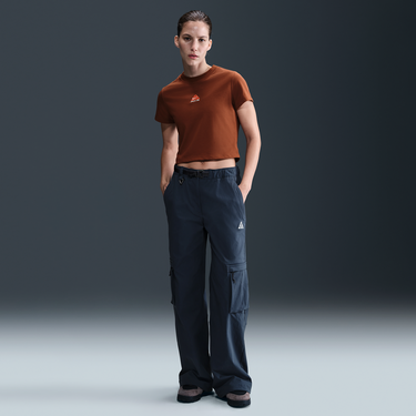 Crop Top Nike ACG Nike ACG Dri-FIT Cropped Short Sleeve T-Shirt Hnedá | HM6084-245, 3