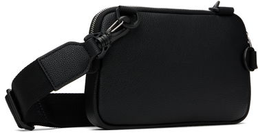 Taška cez rameno BOSS Pebble-Grained Faux-Leather Bag Čierna | 50548031, 2