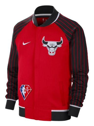 Bomber bunda Nike Dri-FIT NBA Chicago Bulls Showtime City Edition Mixtape Jacket Červená | DB2442-657