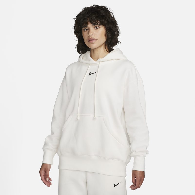 Mikina Nike Sportswear Phoenix Fleece Oversized Pullover Hoodie Biela | DQ5860-133, 0